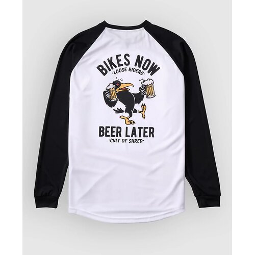 Loose Riders Drinky Crow Long Sleeve Jersey white Slike