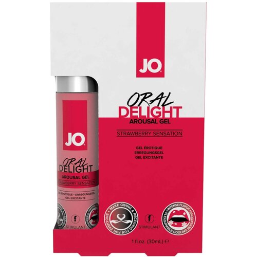 System Jo Oral Delight - hladilno mazilo - jagoda (30ml) Slike