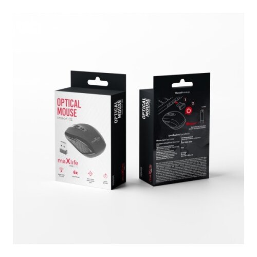 Maxlife wireless optical mouse Black ( OEM0002318 ) Cene