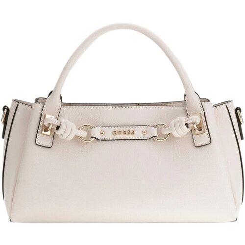 Guess Ročne torbice Camelia 3 Comp Satchel Bela Slike