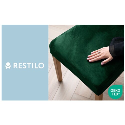 Restilo Zelena rastezljiva presvlaka za stolicu 48 cm Sento &amp;ndash; Slike