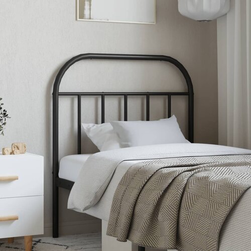 vidaXL Metalno uzglavlje crno 90 cm Cene