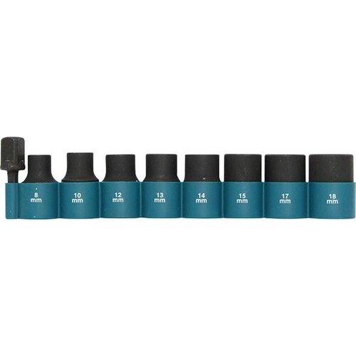 Makita 9-delni set 1/2&amp;quot; udarnih nasadnih ključeva sa adapterom 1/4&amp;quot; B-54645 Slike