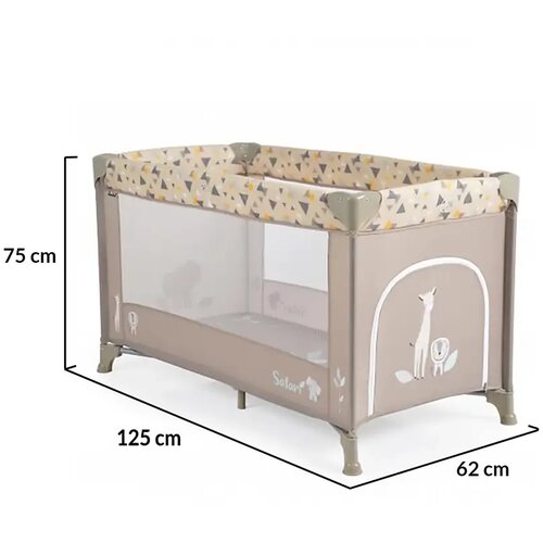 Cangaroo prenosivi krevetić safari beige ( CAN8628 ) Slike