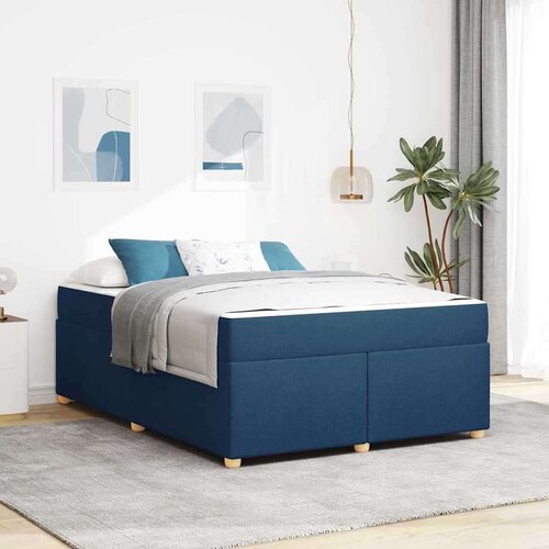  Okvir kreveta s madracem Ostalo Plava 160 x 200 cm tkanina Slike