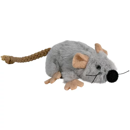 Trixie mačja igrača plišasta miška z mačjo meto - 1 kos