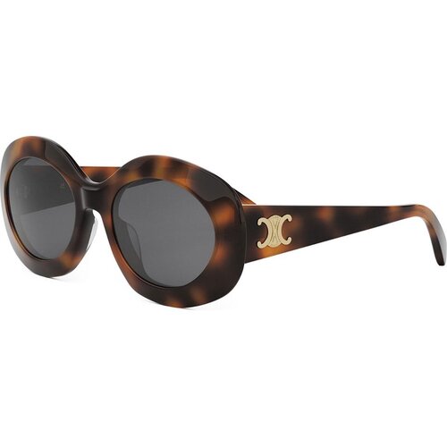 Celine TRIOMPHE Triomphe Havana Round Sunglasses ONE SIZE (54) Havana/Siva Cene