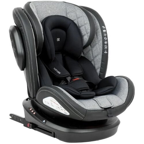 Kikka Boo autosedište Stark Light Grey, 0-36kg Isofix Cene