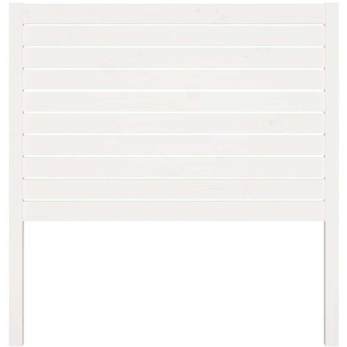 VidaXL Uzglavlje za krevet bijelo 81 x 4 x 100 cm od masivne borovine Slike