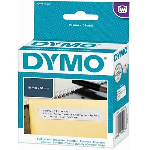 Dymo Removable Multi purpose 19mm x 51mm 1 x 500 pcs 11355 Slike