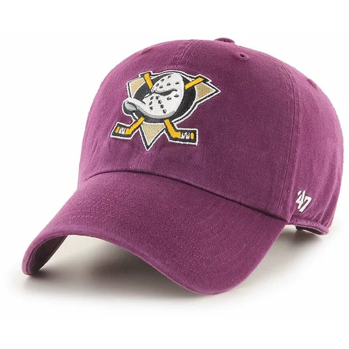 47 Brand Kapa Anaheim Ducks boja: ružičasta, s aplikacijom