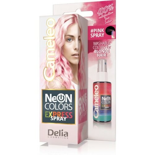 Delia pink preliv za kosu u spreju neon colors cameleo Slike