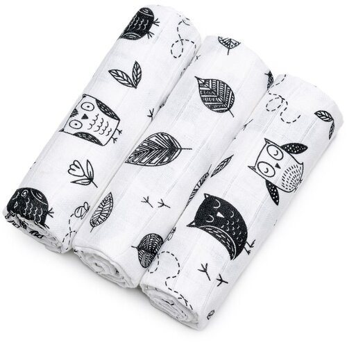 T-TOMI TETRA Cloth Diapers HIGH QUALITY platnene pelene Owls 70x70 cm 3 kom Cijene