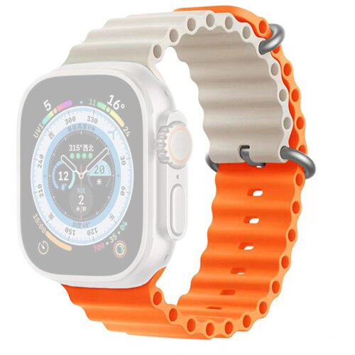  Narukvica Moye za Apple Watch Ocean Strap 44/ 45/ 49 orange/ starlight Cene