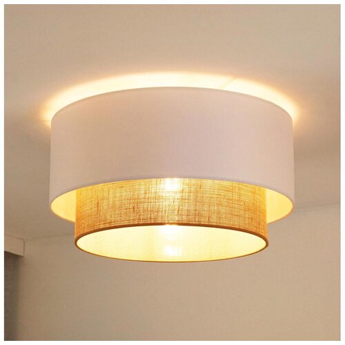  duolla - plafonsko svetlo boho 1xE27/15W/230V prečnik 45 cm bela/braon Cene