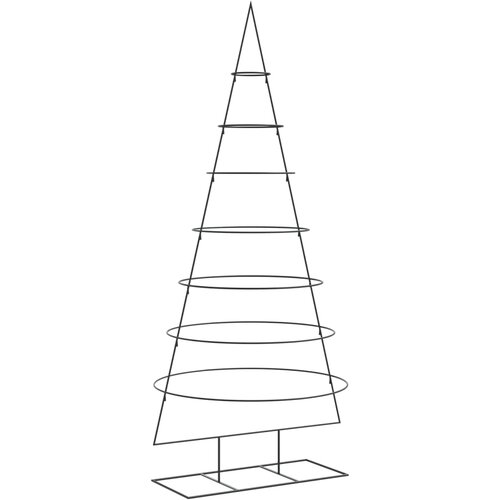 vidaXL Kovinska novoletna jelka za dekoracijo črna 210 cm, (21559606) Cene