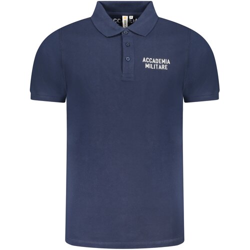 ACCADEMIA MILITARE MILITARY ACADEMY MEN&amp;amp;#39;S BLUE SHORT SLEEVE POLO Slike