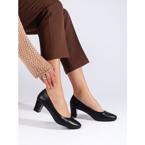 SERGIO LEONE Elegant black women's pumps Cene