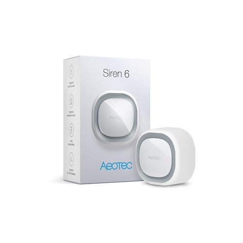 Aeotec Z-Wave Siren 6 Wireless siren Indoor /outdoor White Slike