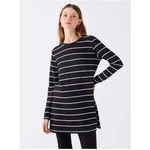 LC Waikiki Women's Crew Neck Striped Long Sleeve Tunic