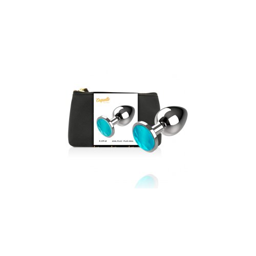Coquette Anal Plug Metal L 4cm Turquoise Slike