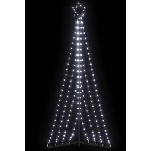 vidaXL Lučke za novoletno jelko 339 LED diod hladno bele 182 cm