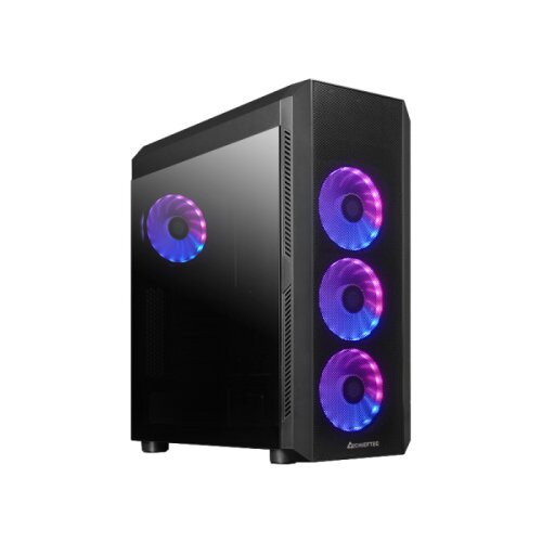 Chieftec SCORPION 4 USB-C 3.2 ATX A-RGB ohi&scaron;je, črno Cene