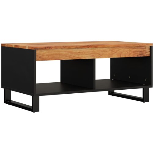 Maison Chic Klubska mizica - kavna mizica - Nizka mizica 90x50x40 cm trden akacijev les, (21754516) Cene
