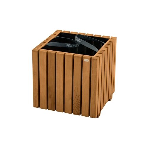 Siena Garden Oskar U76257 kontejner za biljke borovo drvo, sintetička vuna smeđa boja Cijene