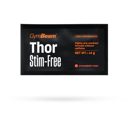 GymBeam Thor Stim-Free 14 g jagoda - kivi Slike