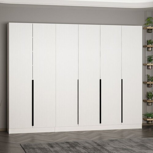 Hanah home Ormar za hodnik Noah 8257, 270x210x35 cm, Bijela Cijene