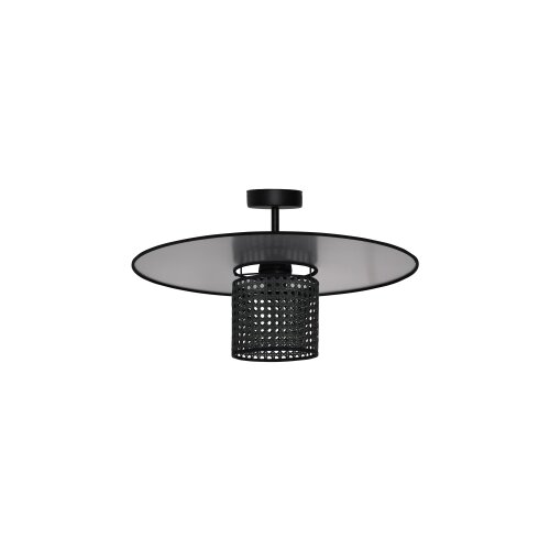  Duolla - Plafonski luster TOKYO RATTAN 1xE27/15W/230V, prečnik 50 cm, crna/srebrna Slike