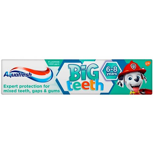 Aquafresh dečija pasta za zube kids big teeth 6 do 8 godina 50ml Slike