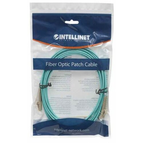 Intellinet fiber optic, mm, lc/lc, 50/125, OM4, 5m, aqua Cene