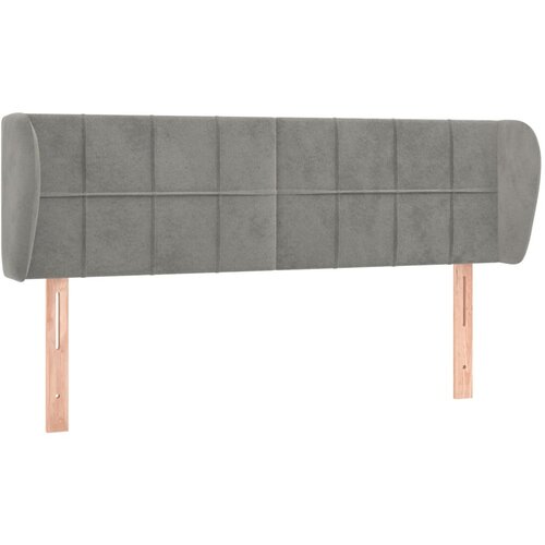 Maison Chic vzglavna omarica - nočna omarica - posteljna omarica z u&amp;scaron;esi svetlo sivo 147x23x78/88 cm žamet, (21712465) Slike