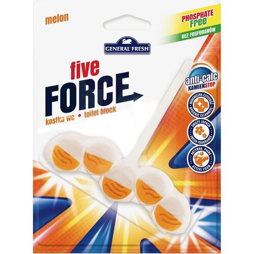 Osvežilec za WC školjko General Fresh Five Force Melon, obešanka Cene