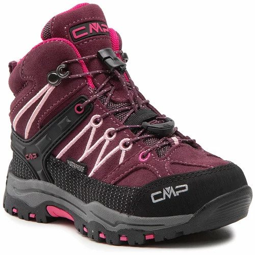 CMP Trekking čevlji Kids Rigel Mid Trekking Shoe Wp 3Q12944 Prugna/Peach 05HM