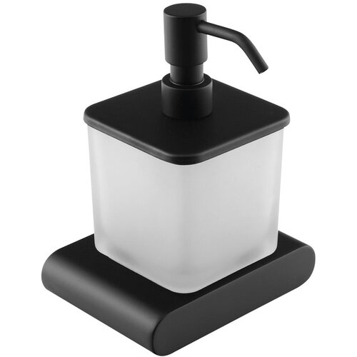 Sapho Mat crni stakleni zidni dozator sapuna 300 ml Flori – Cijene