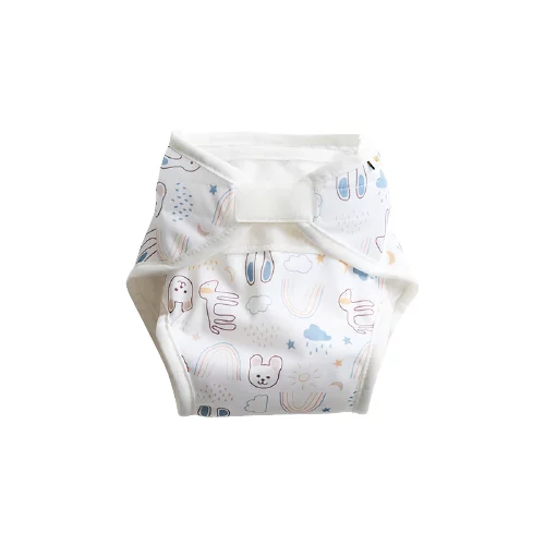 Vimse navlake za pelene za novorođenčad - White Teddy