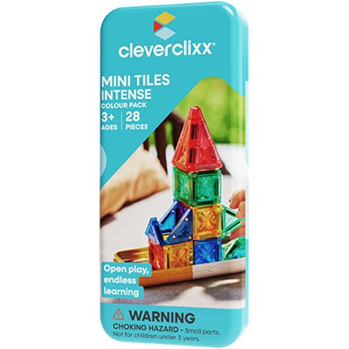 CleverClixx magnetne plo&scaron;čice mini tiles pack intense (28 kosov) Cene