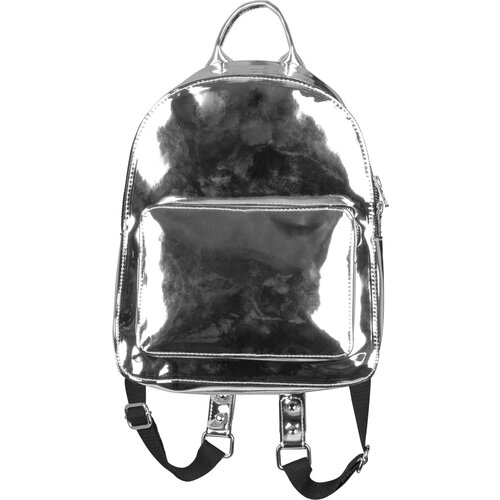 Urban Classics Midi Metallic Backpack Silver Slike