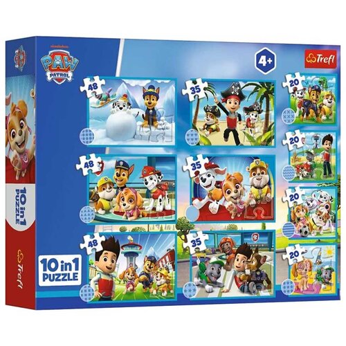 Trefl Psići u ophodnji Hrabri psi 10-u-1 puzzle set - Slike