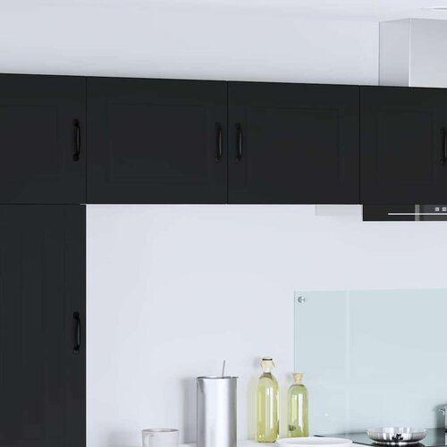  Zidni kuhinjski ormarić s policom 2 pcs Crna 50 x 31 x 40 cm Cijene