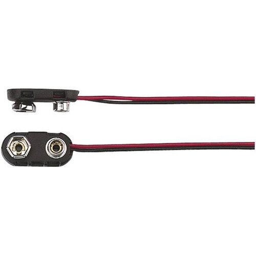 TRU COMPONENTS Baterijski priključek 1x 9 V Block priključek na pritisni gumb 18-3786, (20635928) Cene