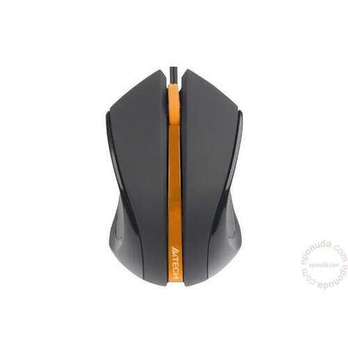 A4Tech N-310-1 V-Track padless mouse, black+orange, USB miš Slike