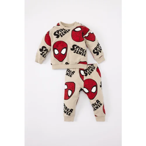 Defacto Baby Boy Marvel Comics Sweatshirt Sweatpants 2-piece Set