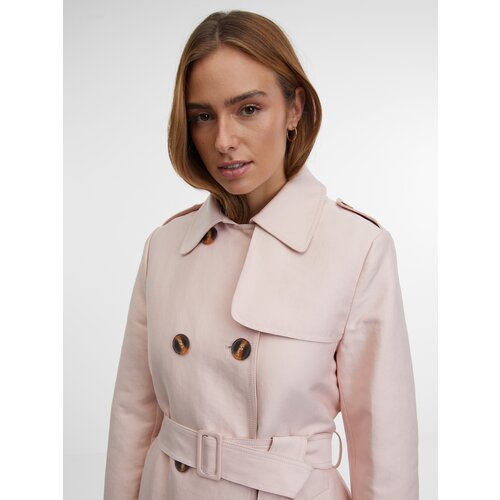 Orsay Light Pink Women's Trench Coat - Women's Cene
