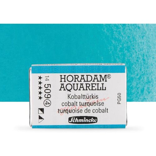Akvarel boje Schmincke Horadam cela posudica | 509 Cobalt Turquoise Slike
