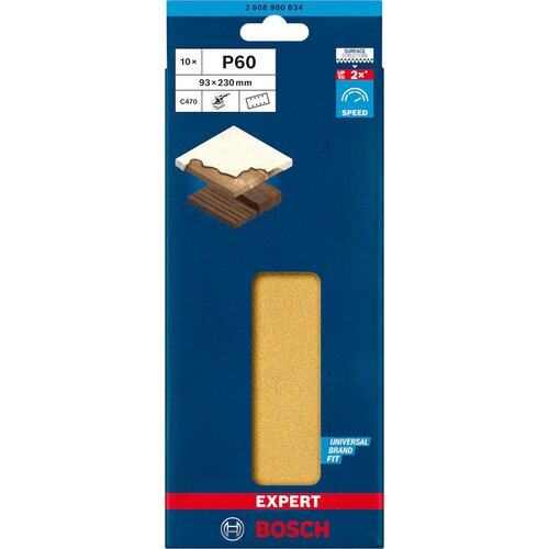 Bosch expert brusni list C470, 93 x 230mm - granulacija 60; pakovanje od 10 komada (2608900834) Slike