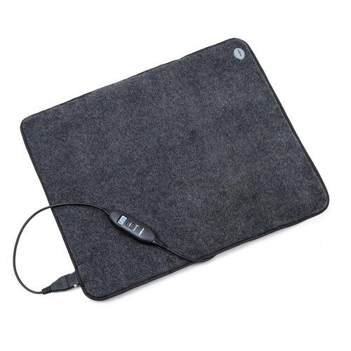 OneConcept Magic Carpet DLX, prostirka za grijanje, 4 razine temperature 60 x 70 cm, 100 W, timer, antracit Slike